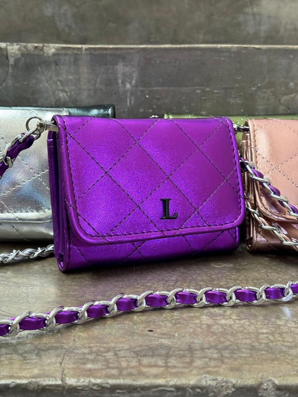 MINI FLAP MORADO METALICO