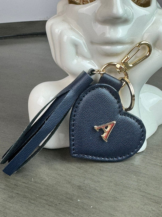 LLAVERO CORAZON AZUL MARINO