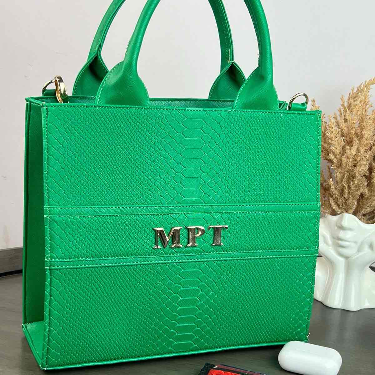 TOTE CLASICA MEDIANA VERDE BANDERA