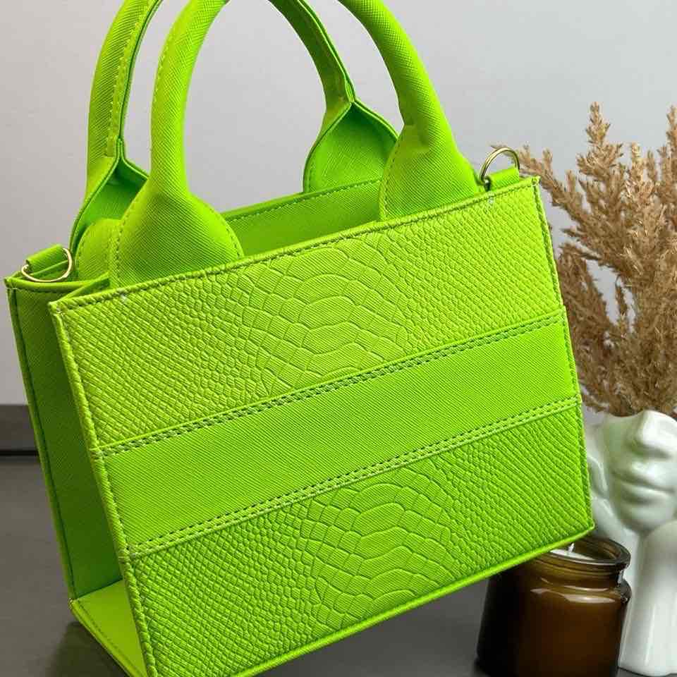 TOTE CLASICA MINI VERDE LIMÓN