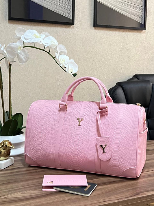 MALETA LCON TAG LATERALES ROSA PARAÍSO