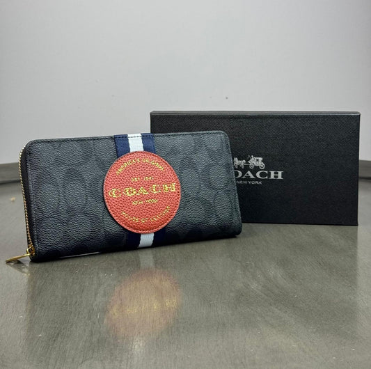 CARTERA COACH FRANJA NEGRO