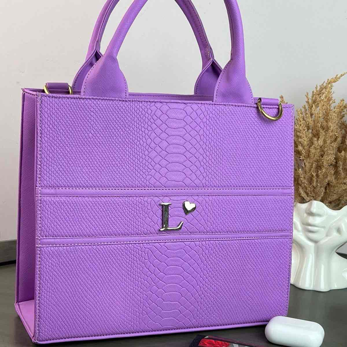 TOTE CLASICA MEDIANA LAVANDA