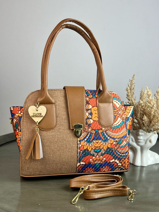 YUTE MODELO BROCHE CAMEL/MANDALAS COLORES