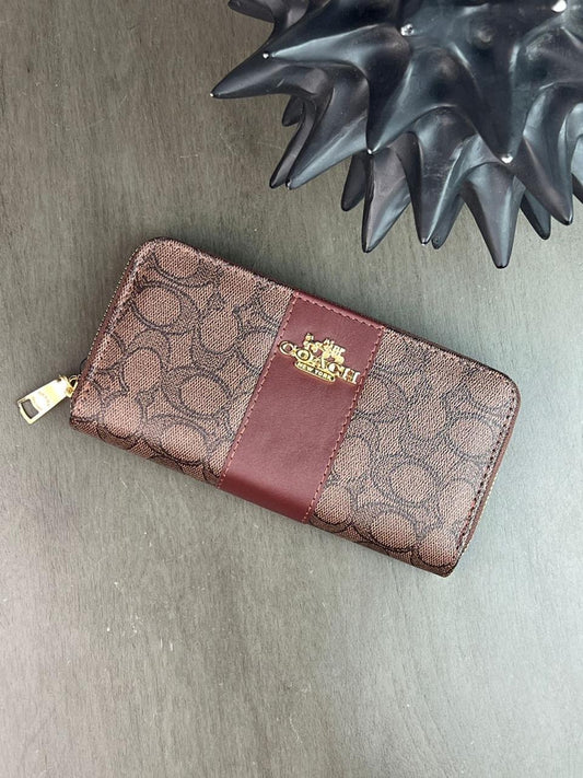 CARTERA COACH 1 CIERRE CHOCOLATE