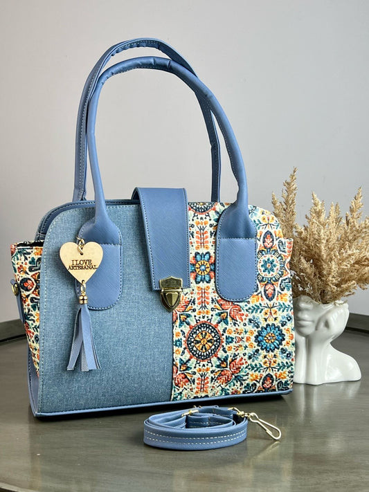 YUTE MODELO BROCHE AZUL MEZCLILLA/TALAVERA