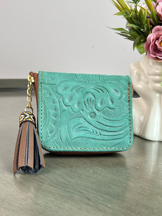 MONEDERO PIEL JADE MATE