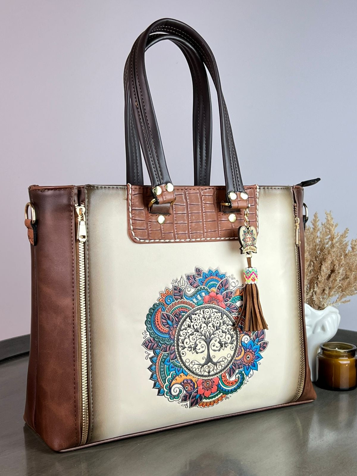 DB GDE CRISTEL ARBOL DE LA VIDA HUESO VINTAGE