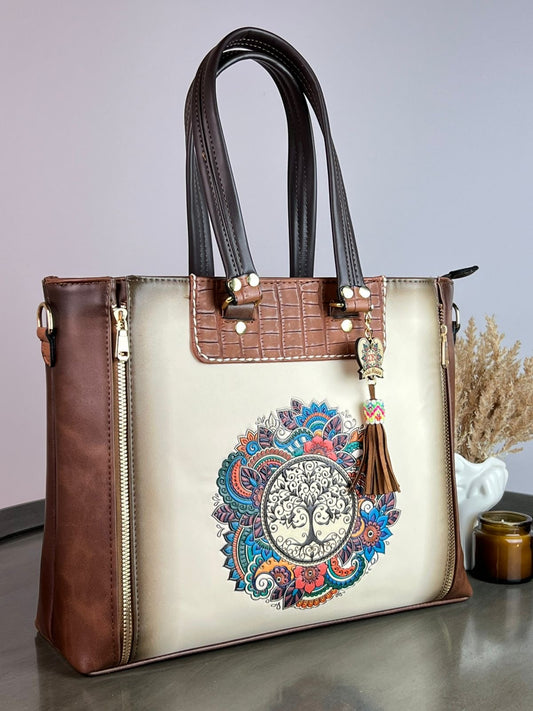 DB GDE CRISTEL ARBOL DE LA VIDA HUESO VINTAGE