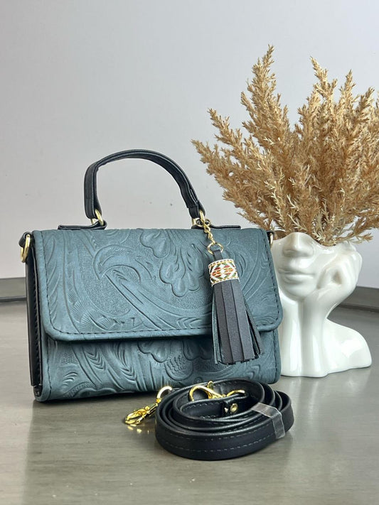 CROSSBODY DELIA 1 GRIS OXFORD