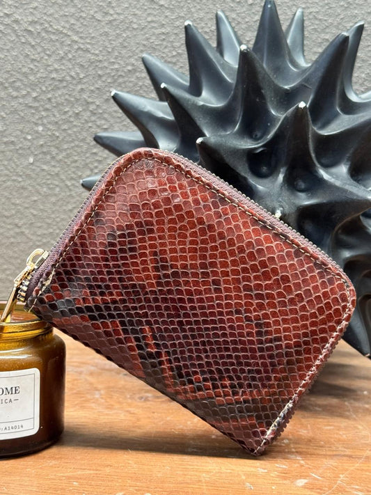 MONEDERO AFRICA PIEL VIBORA CAMEL