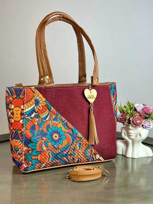YUTE MODELO DIAGONAL VINO/COLORES