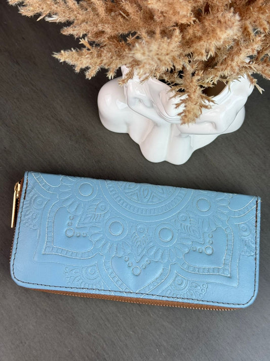 CARTERA 1 CIERRE DE MÁNDALA AZUL CIELO