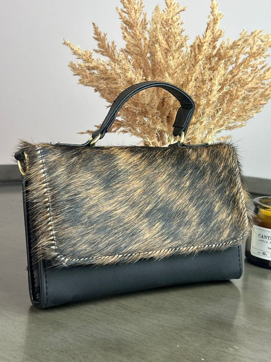 CROSSBODY DELIA 1 PELO NEGRO
