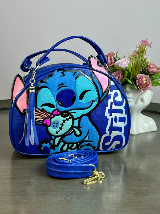 MALETITA PERSONAJES STITCH AZUL ABRAZO