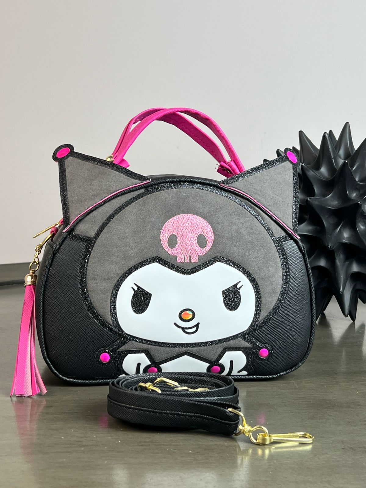 MALETITA PERSONAJE KUROMI NEGRO/ROSA