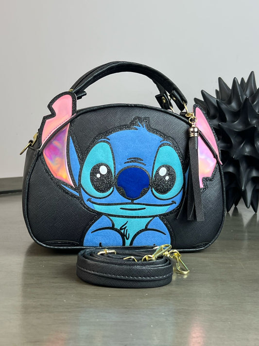 MALETITA PERSONAJE STITCH NEGRO