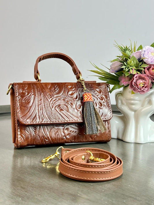CROSSBODY DELIA MARRON