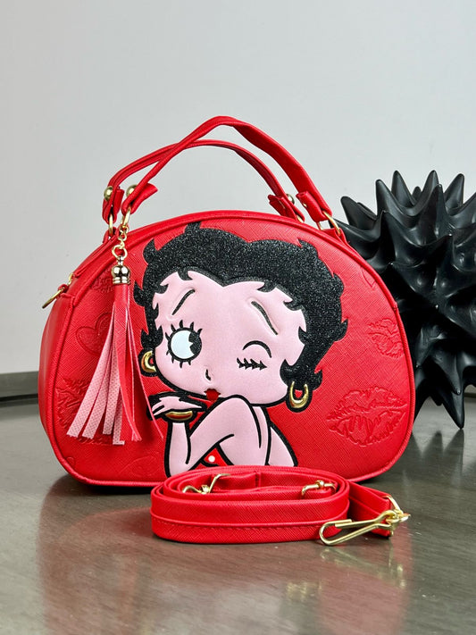 MALETITA PERSONAJE BETTY BOOP ROJO BESO