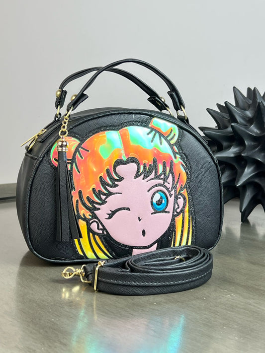 MALETITA PERSONAJE SAILOR MOON NEGRO
