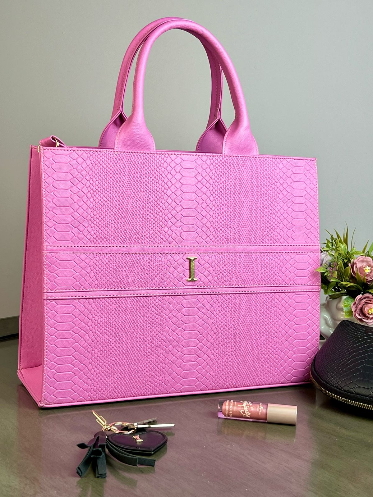 TOTE CLASICA GDE ROSA BARBIE