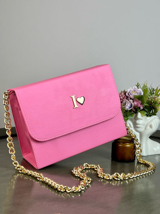 CADENA FINA ROSA POP H/DORADO