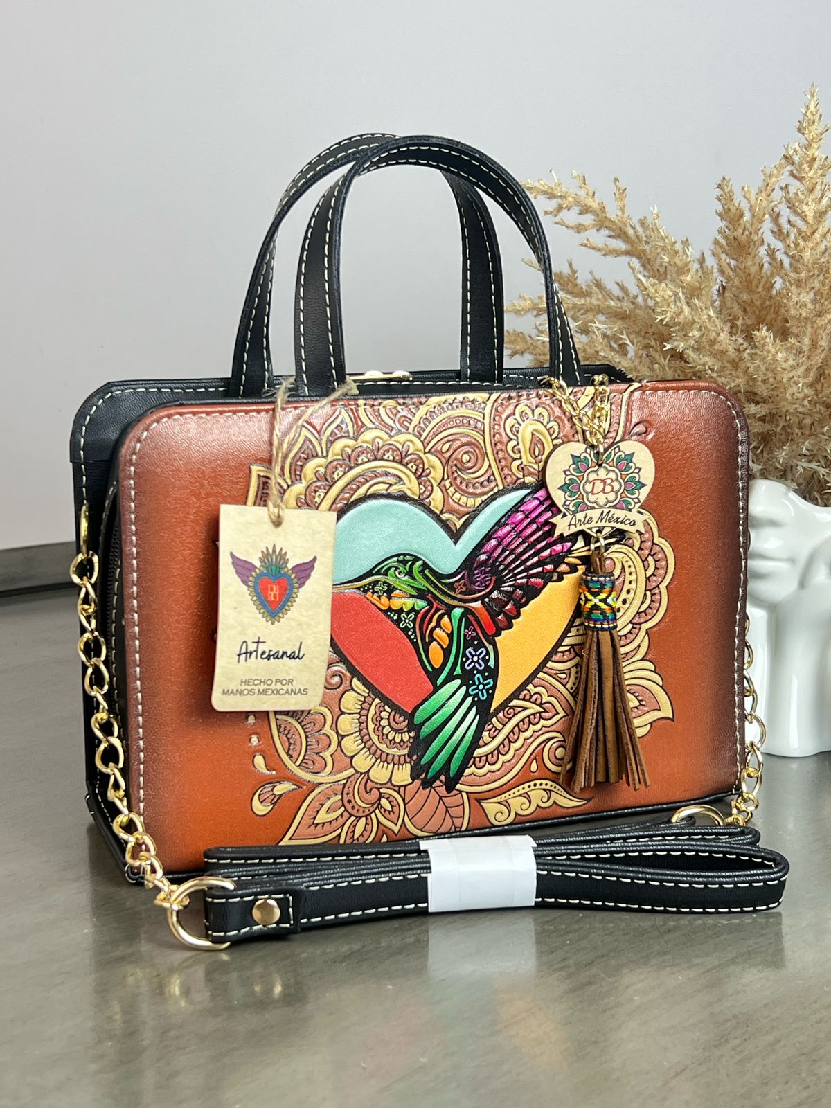 DB CROSSBODY COLIBRI MARRON/NEGRO
