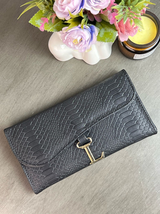 CARTERA FINA NEGRO VIBORA