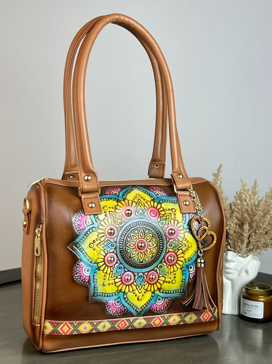 MOD. DOMDAR MIREYA CAMEL MANDALA AMARILLO AZUL