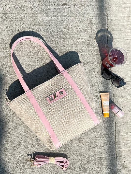 YUTE MODELO LISA COLOR NATURAL/ROSA