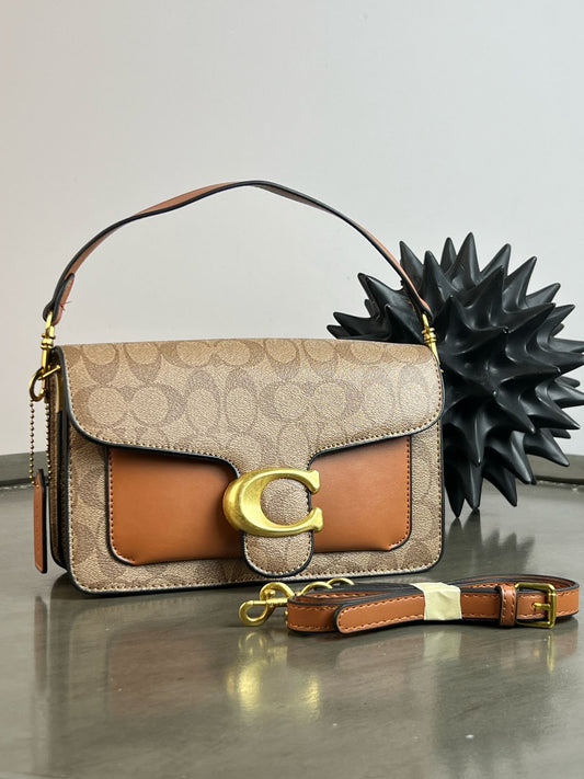 IMPORTACION CROSSBODY COACH CAMEL ESTAMPADO BOLSILLO LISO CAMEL