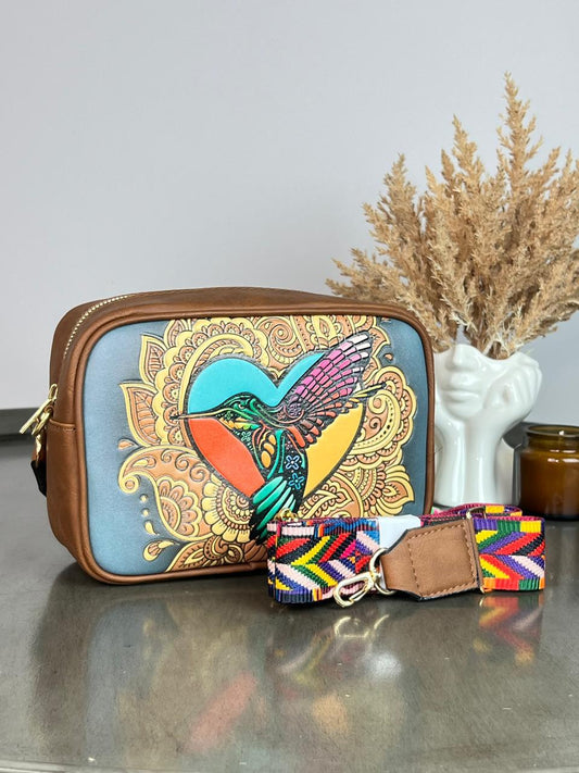 DB BANDOLERA INES COLIBRI AZUL