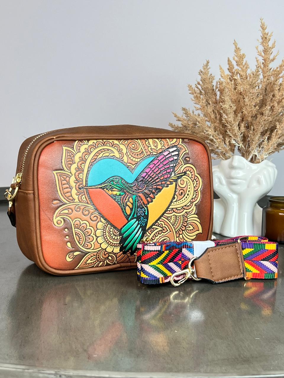 DB BANDOLERA INES COLIBRI CAMEL