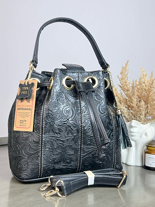 MOD ARTESANAL MORRALITO GRABADO NEGRO
