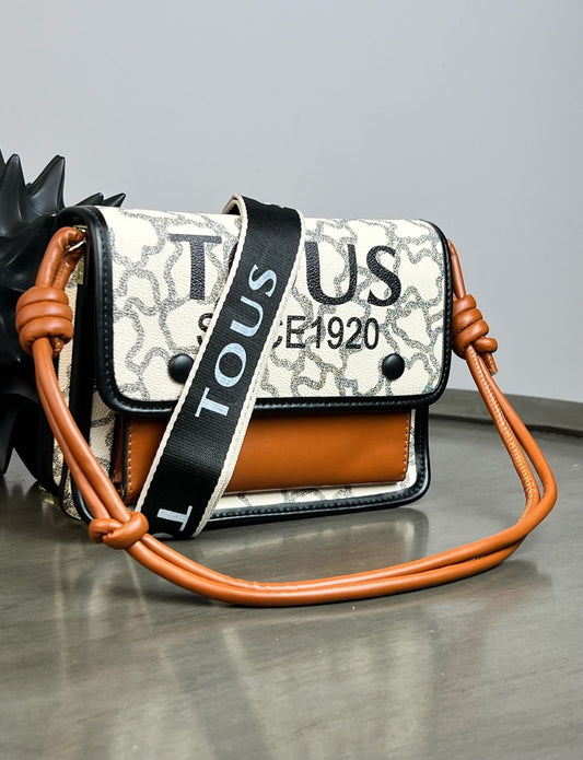 IMPORTACION CROSSBODY TOUS HUESO/CAMEL