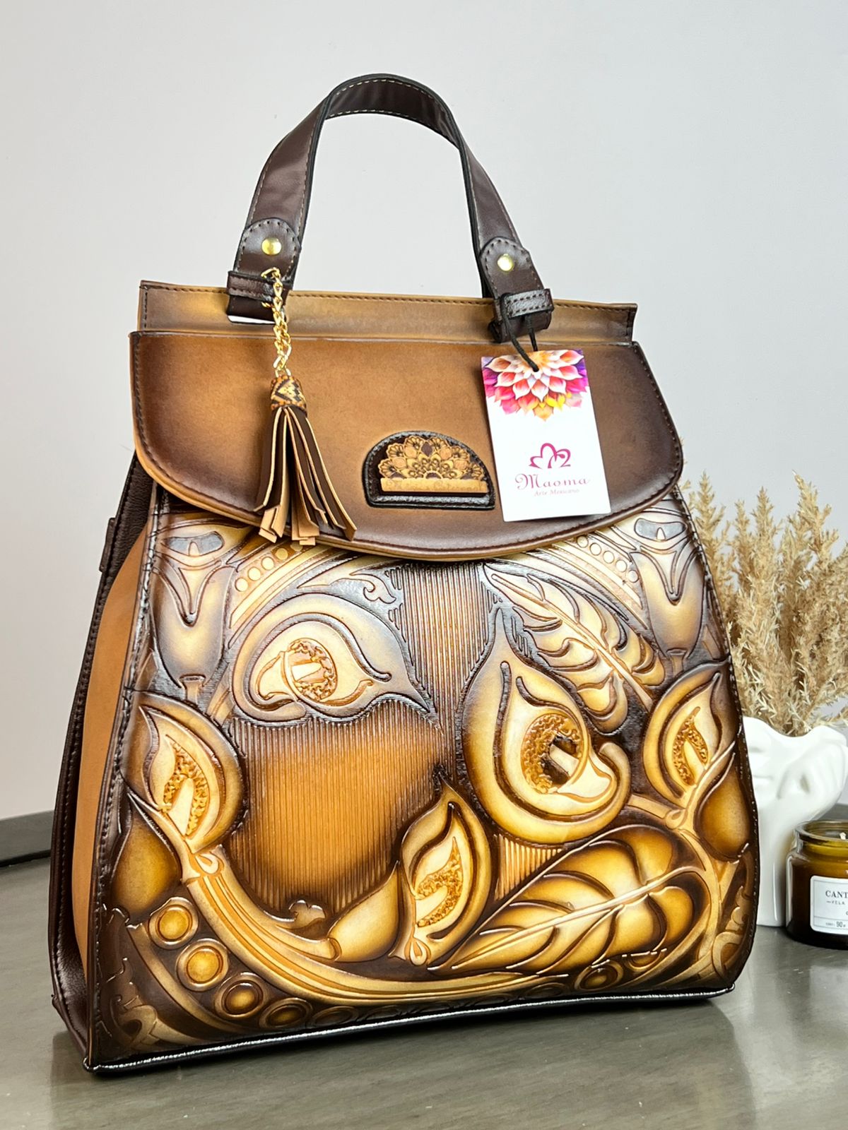 MAOMA GDE MOCHILA VERO ALCATRAZ MARRON