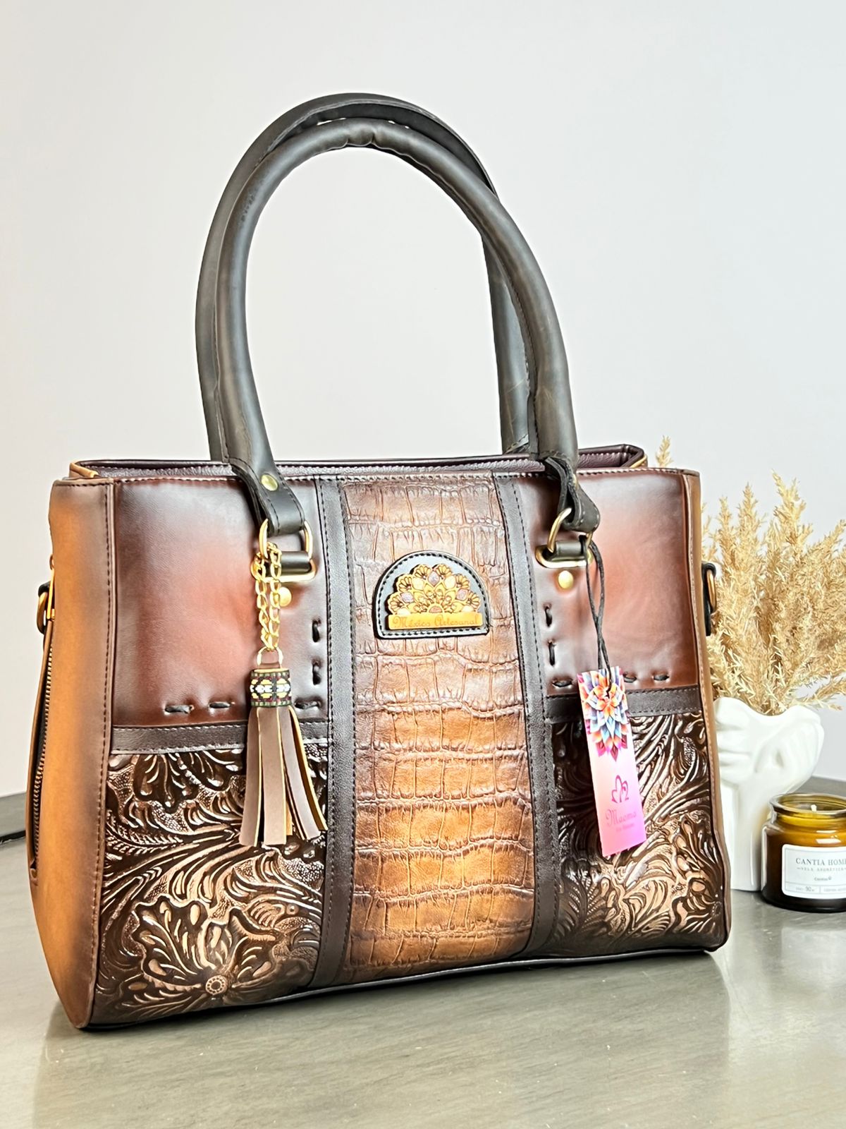 MAOMA GDE LILIANA LAGARTO MARRÓN/CAMEL