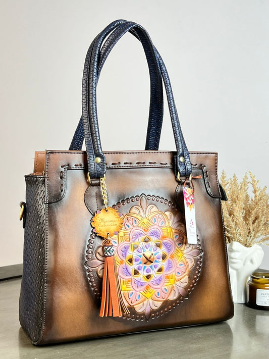 MAOMA GDE ROSY MANDALA MARRÓN