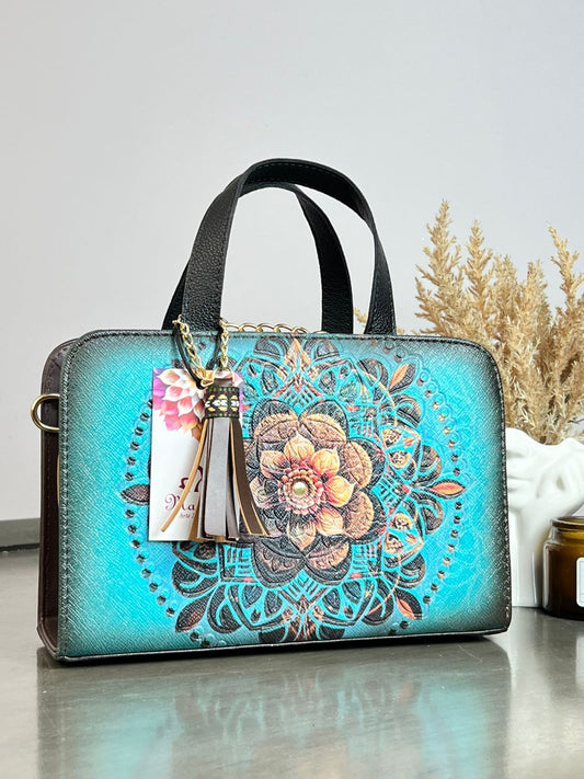 MAOMA CROSSBODY FLOR TURQUESA