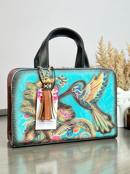 MAOMA CROSSBODY COLIBRI TURQUESA/COLORES