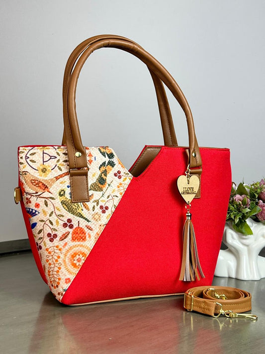 YUTE MODELO V YUTE ROJO/BEIGE AVES
