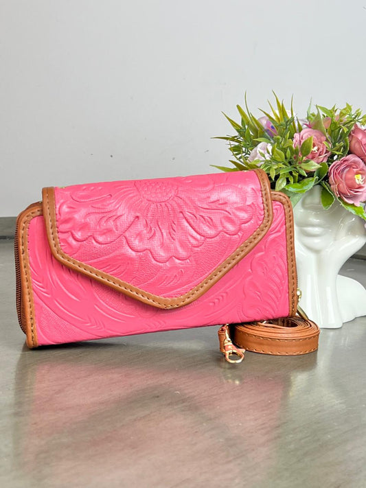 CARTERA PIEL TAPA CORAL