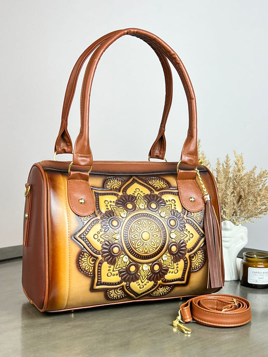 MOD. CRIS MALETA MANDALA MARRÓN