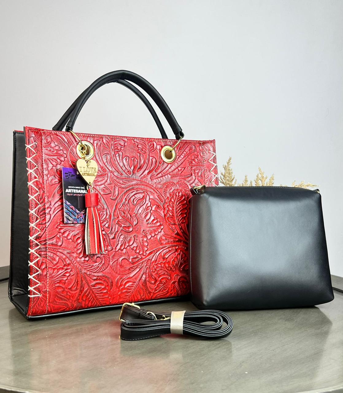 COMBO NATALIA GRABADO COLOR ROJO