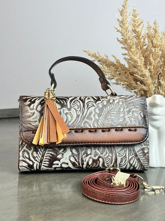 MAOMA DELIA 1.0 FLORES GRIS-CAMEL