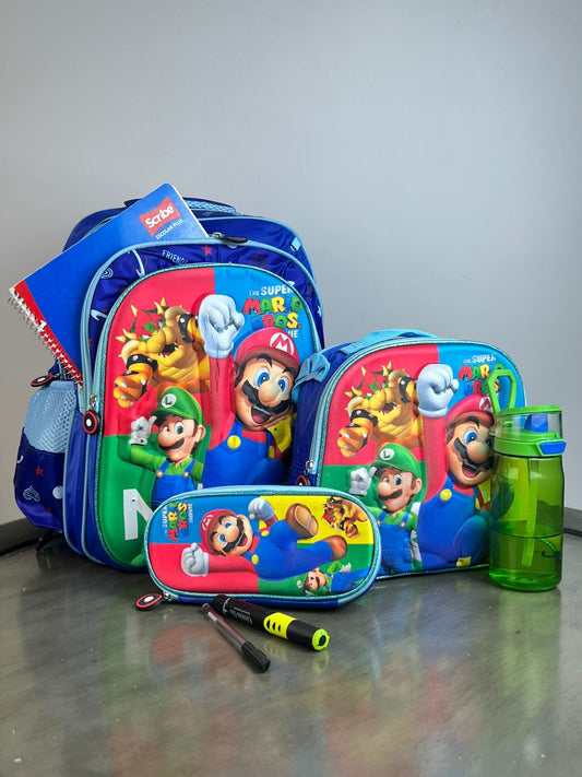 COMBO ESCOLAR SUPER MARIO