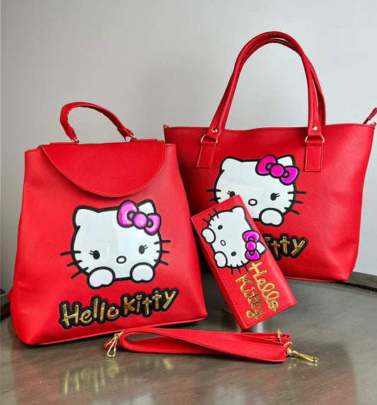 COMBO PERSONAJES HELLO KITTY ROJO