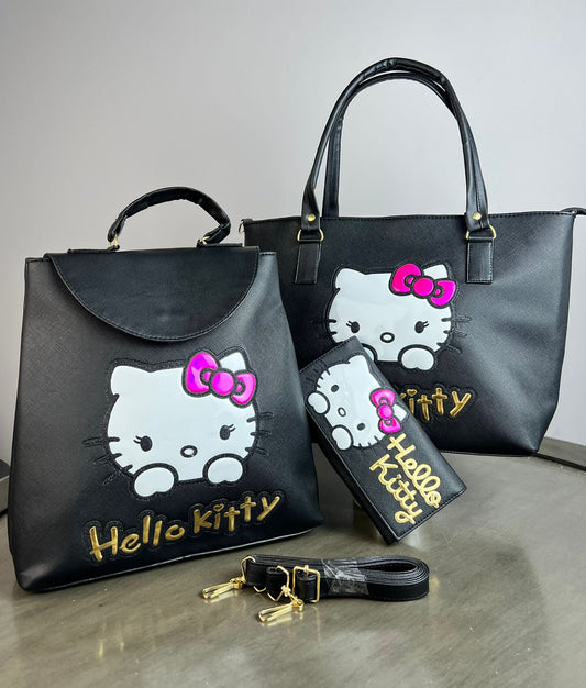 COMBO PERSONAJES HELLO KITTY NEGRO