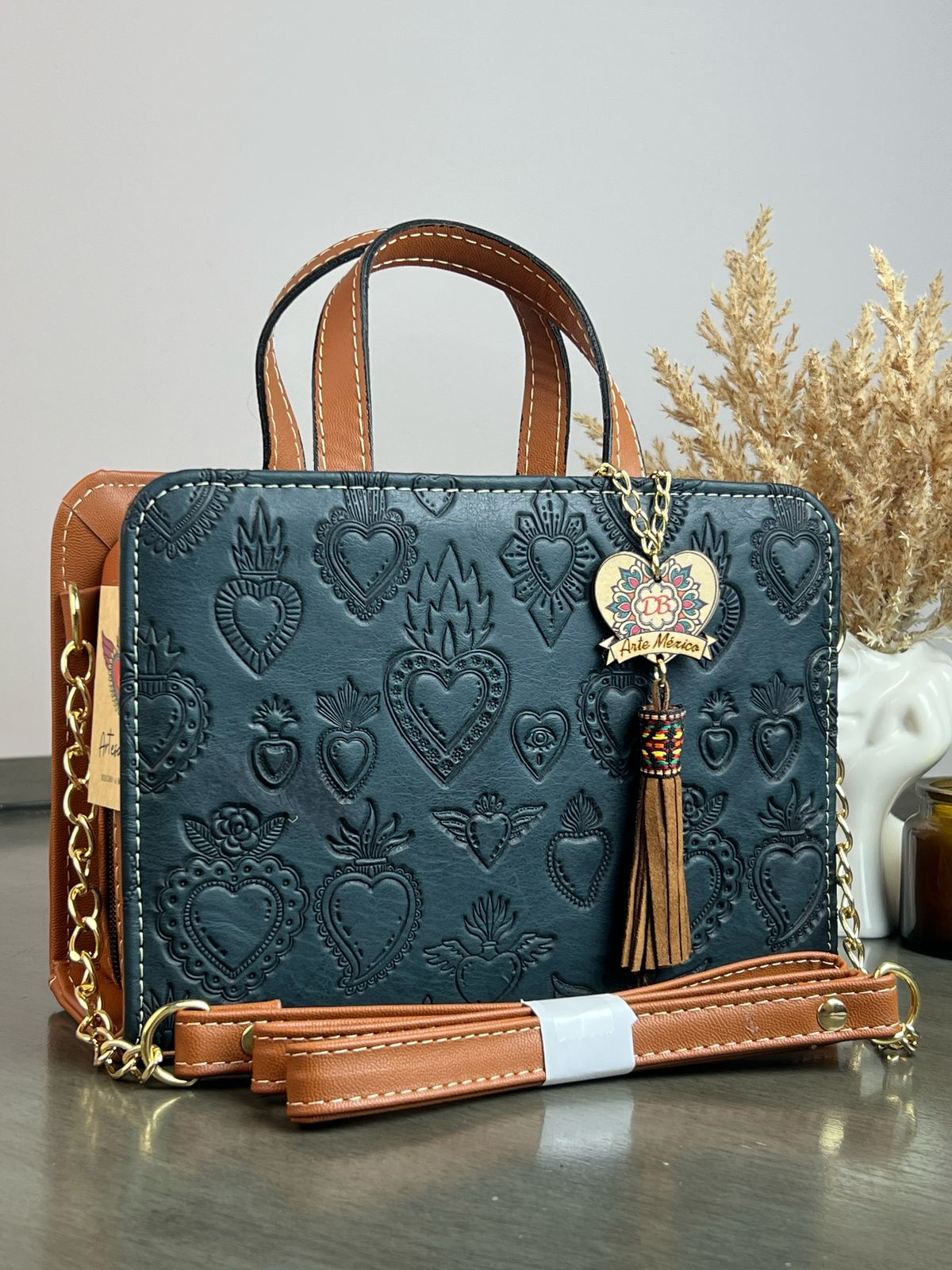 DB CROSSBODY CORAZONES SERATOGA AZUL