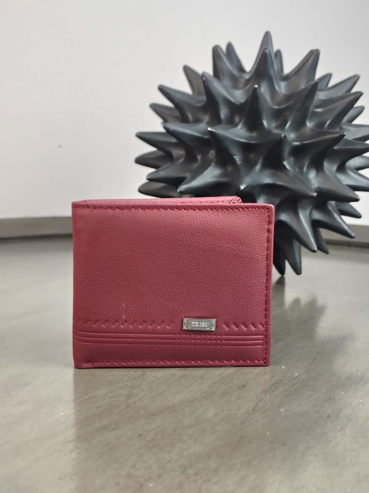 CARTERA HORSE PIEL COLOR VINO